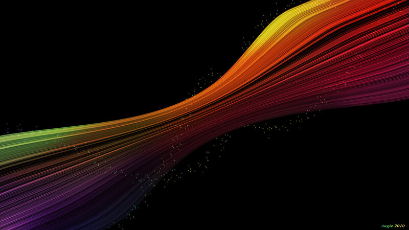 Colorful Light Streaks — Red, Dynamic, Abstract, Lines, Particles