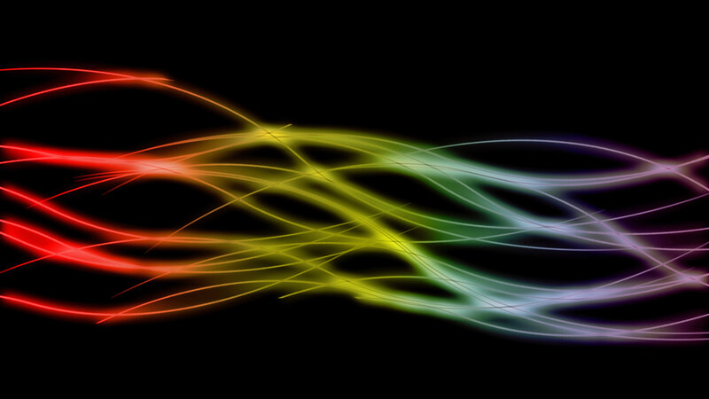 Colorful Light Streaks — Red, Dynamic, Abstract, Lines