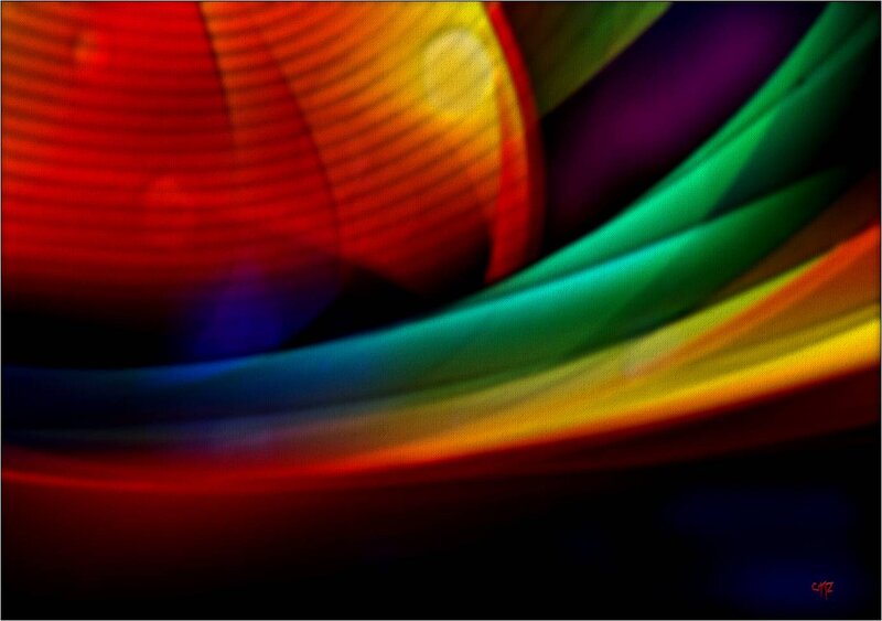 Colorful Light Streaks — Red, Dynamic, Abstract, Motion Blur