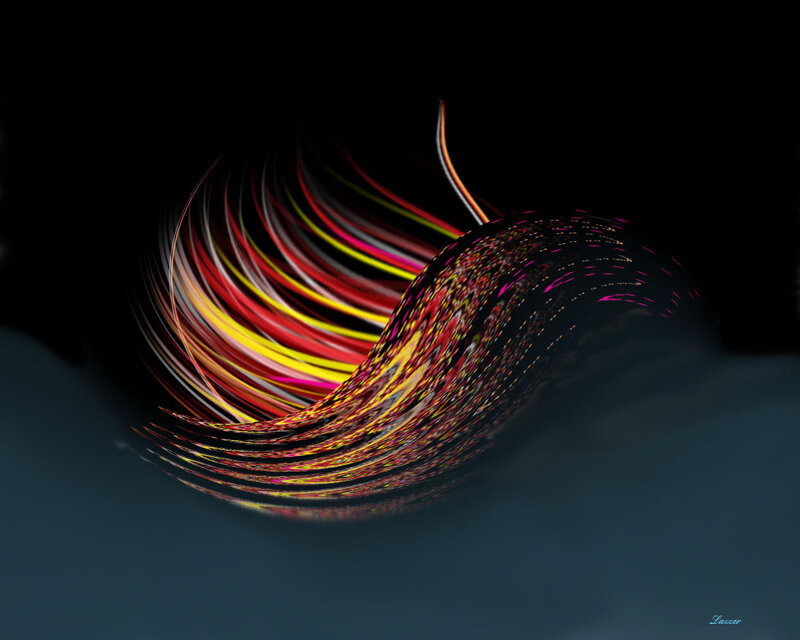 Colorful Light Streaks — Red, Dynamic, Abstract, Motion