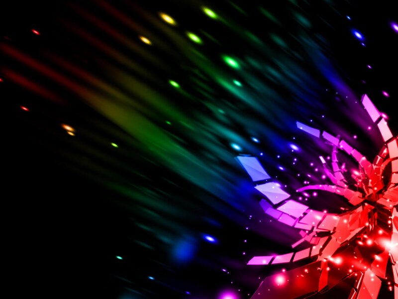 Colorful Light Streaks — Red, Dynamic, Digital Art, Light Streaks