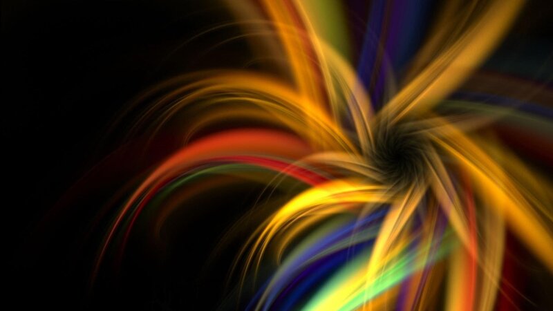 colorful light streaks swirl
