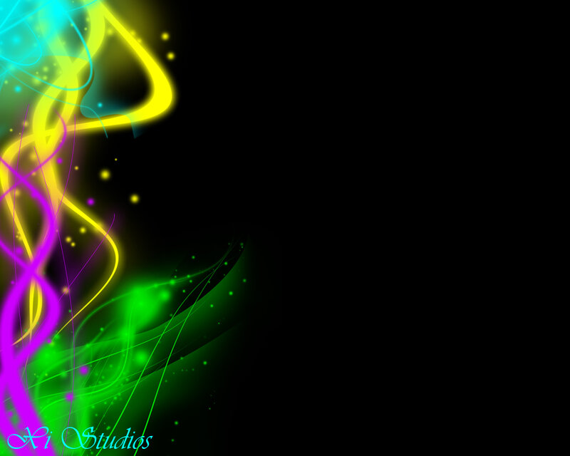 Colorful Light Streaks — Yellow, Energetic, Digital Art