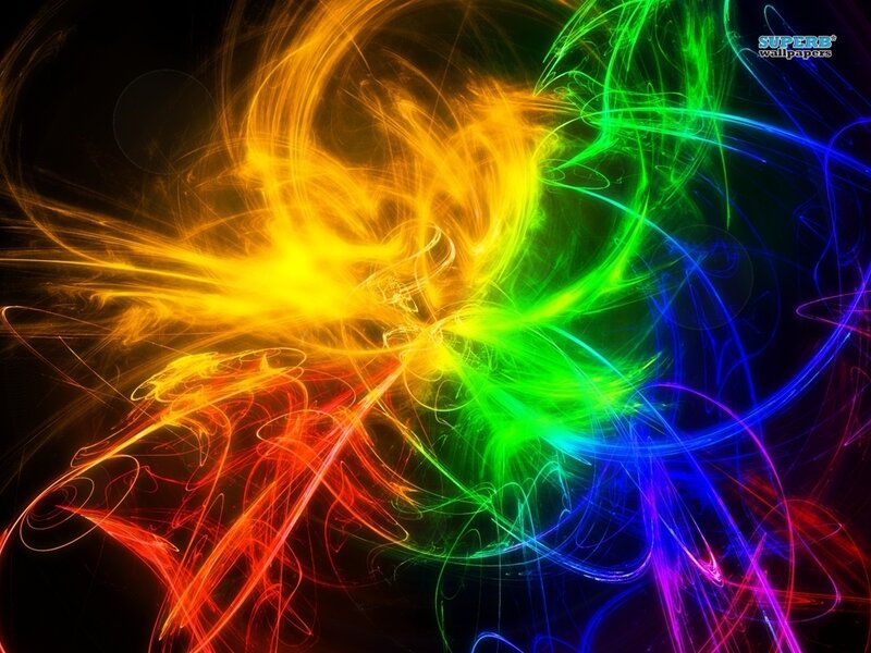 Colorful Light Streaks — Yellow, Energetic