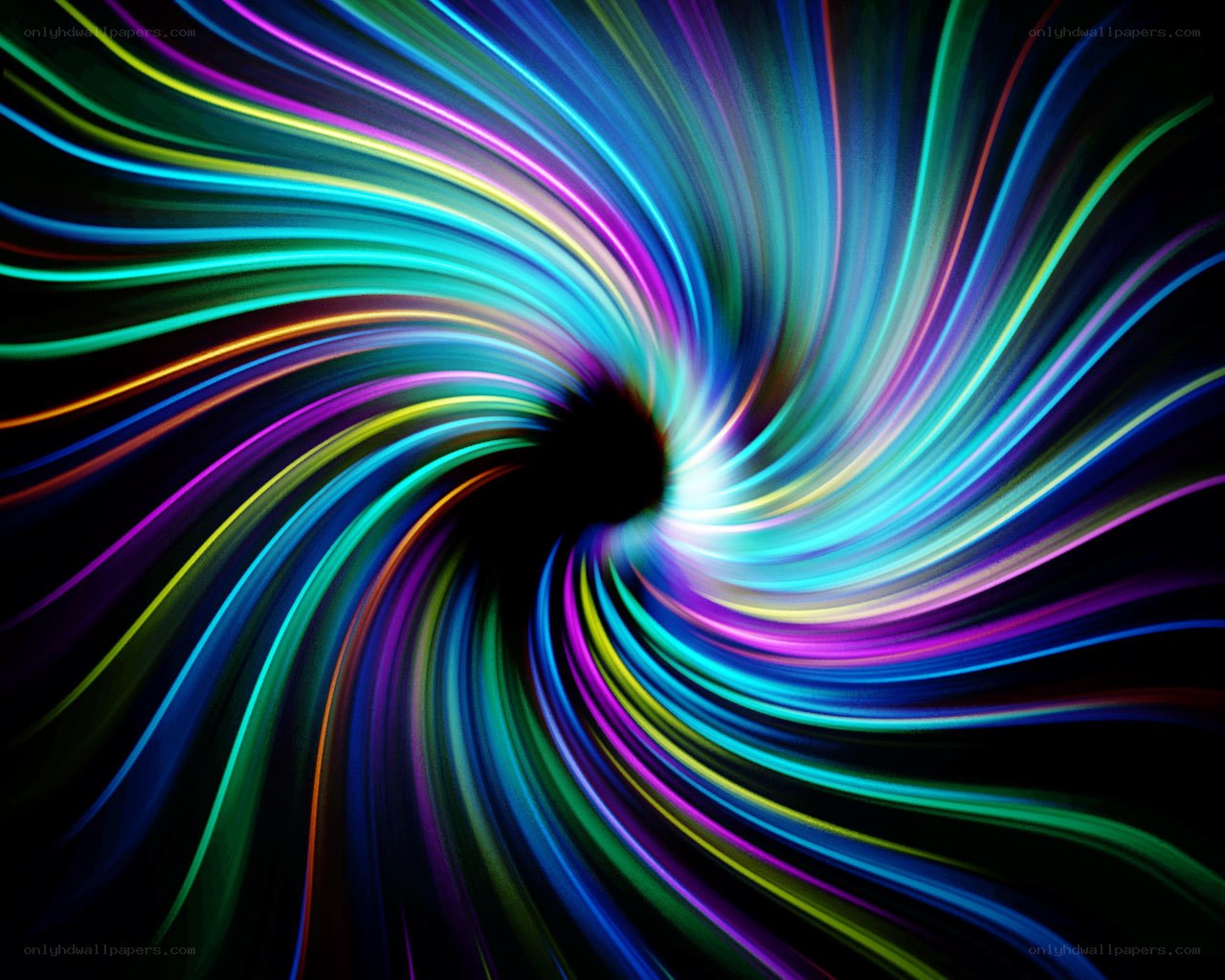 colorful light swirl