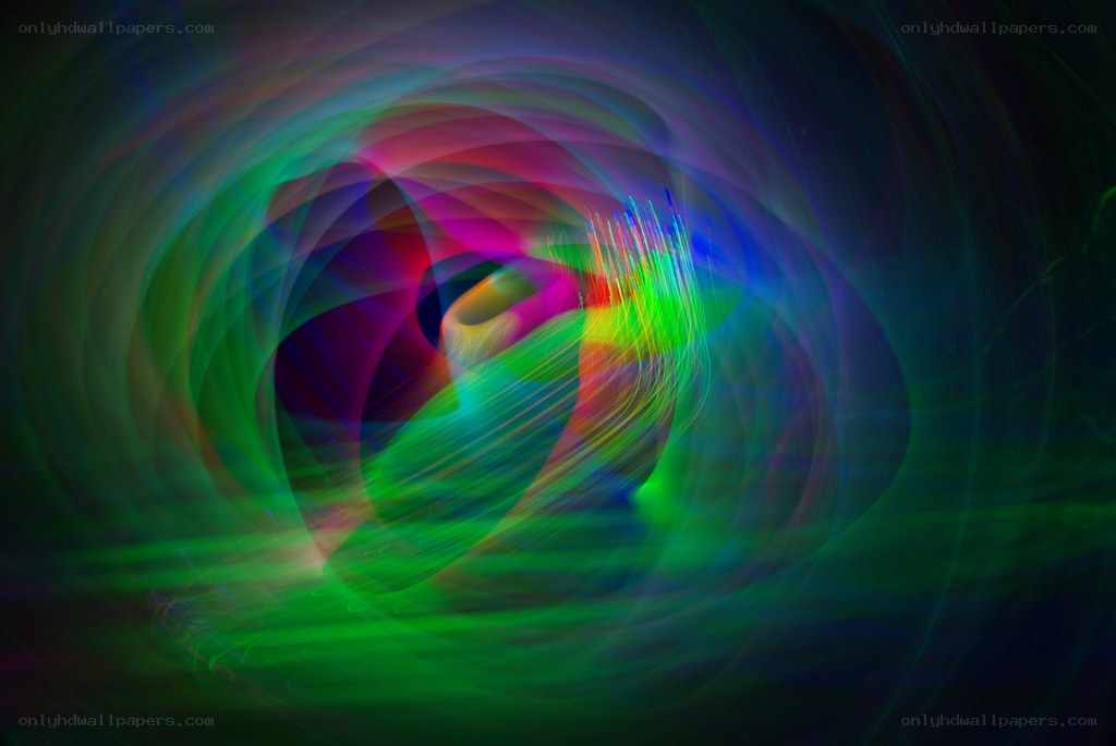 colorful light swirl