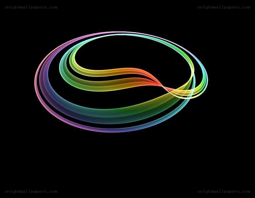 Colorful light swirl
