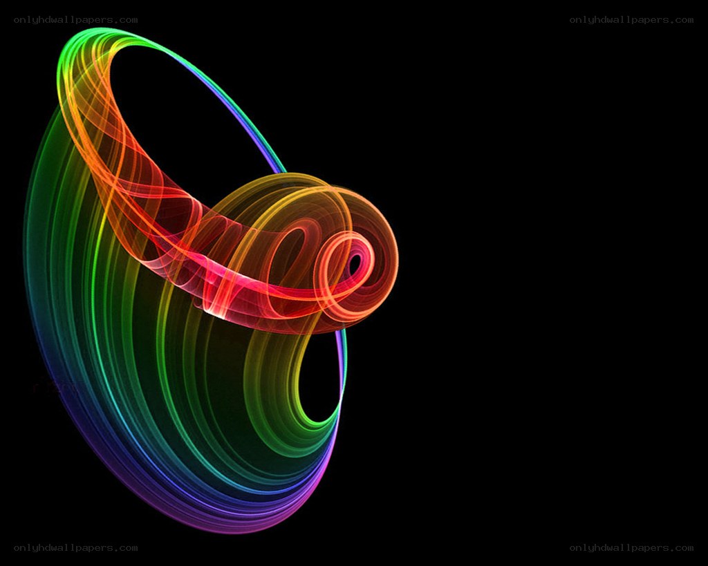 Colorful light swirl