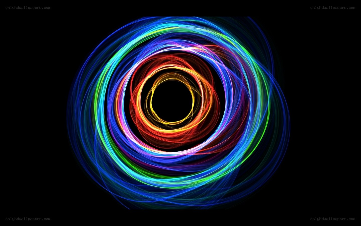 Colorful light swirl