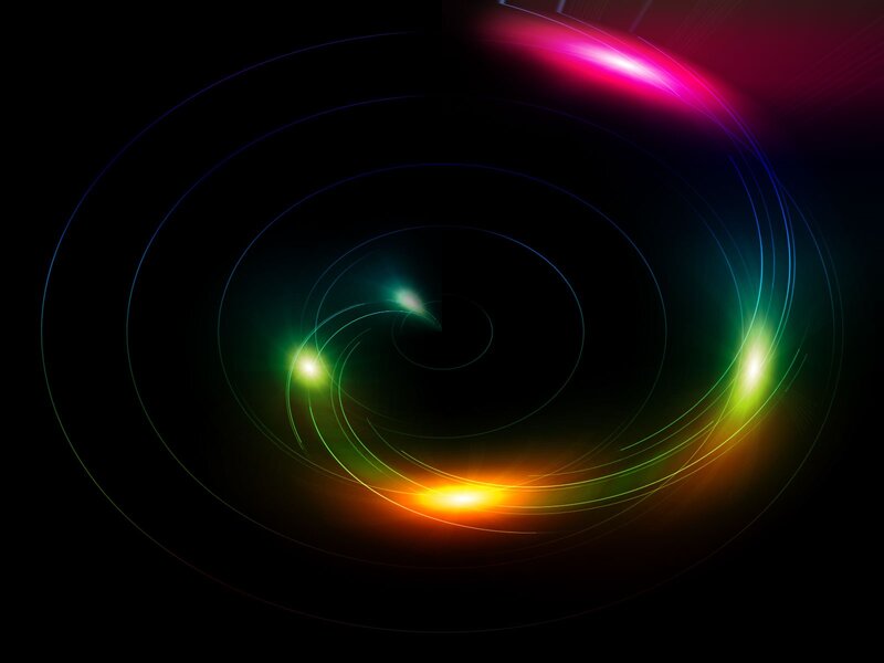 colorful light swirl