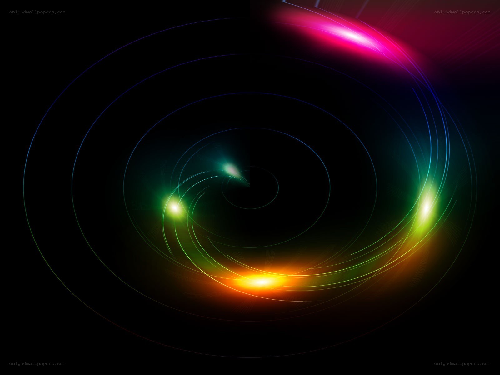 colorful light swirl