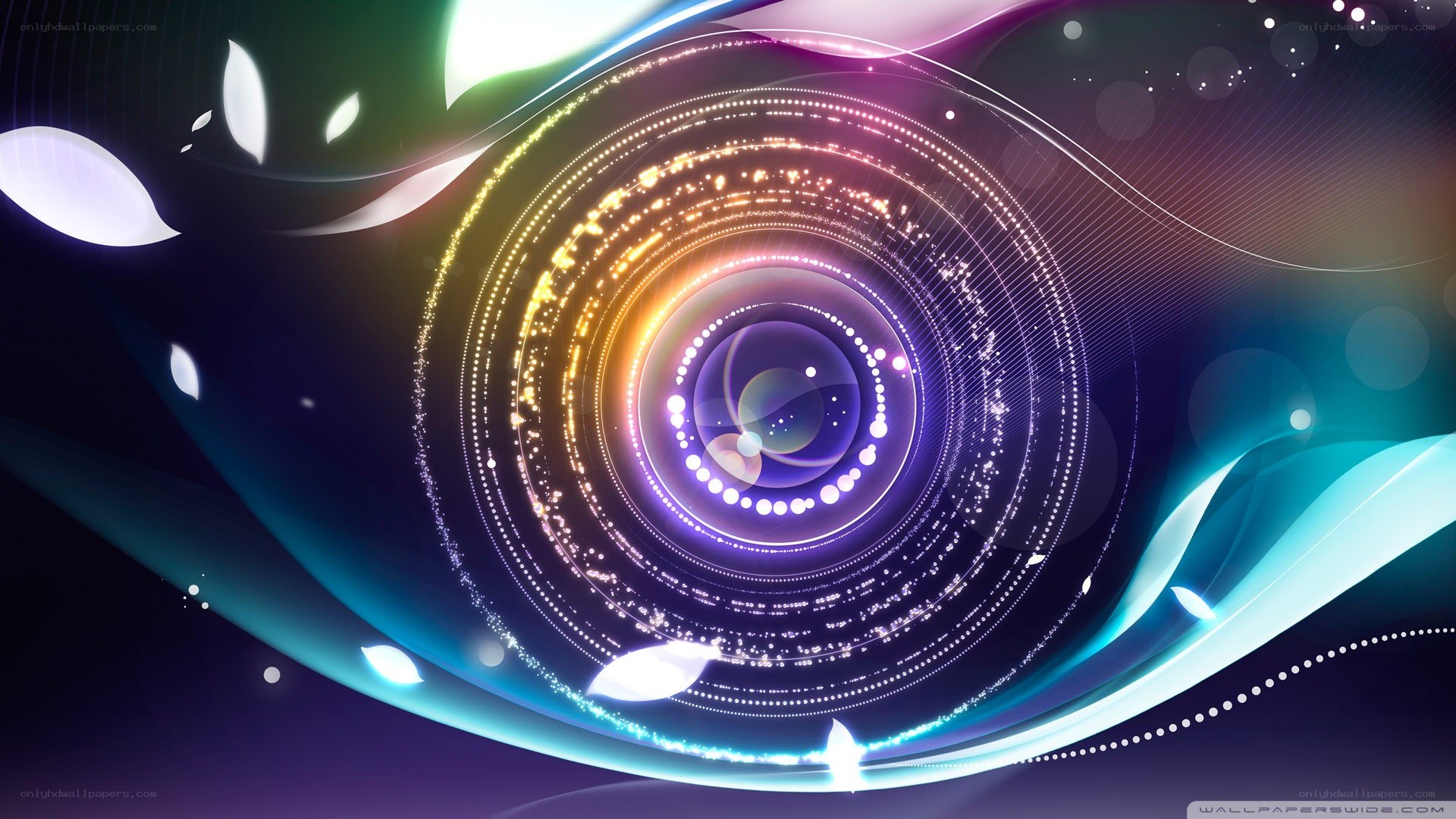 Colorful light swirl abstract