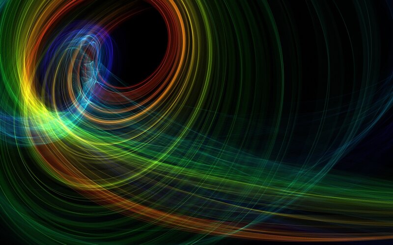Colorful light swirl pattern