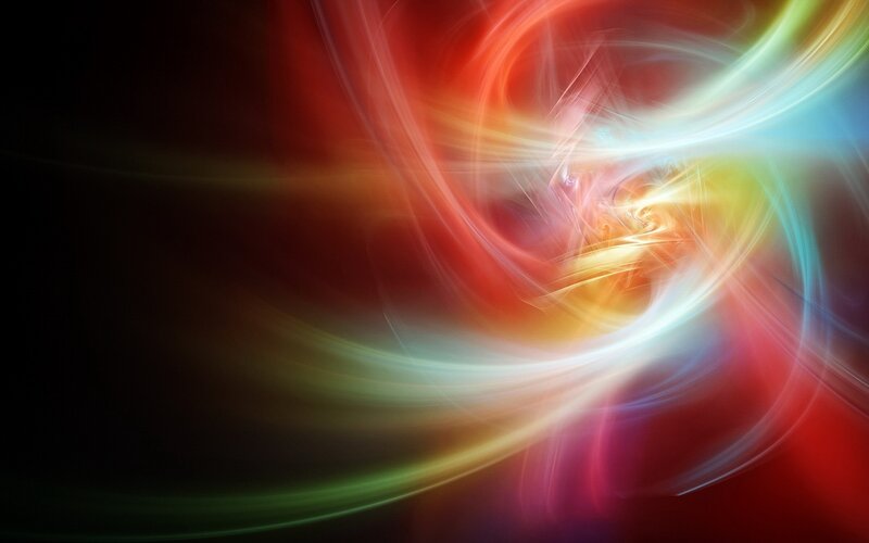 Colorful Light Swirl — Red, Dynamic, Abstract