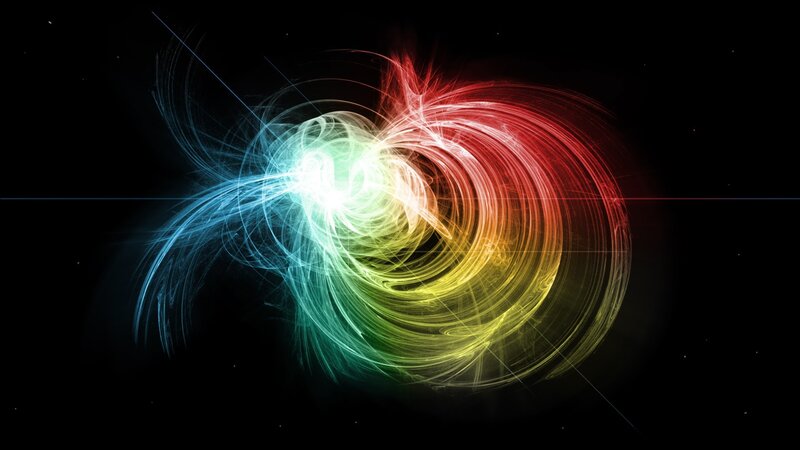 Colorful Light Swirl — Red, Dynamic, Night
