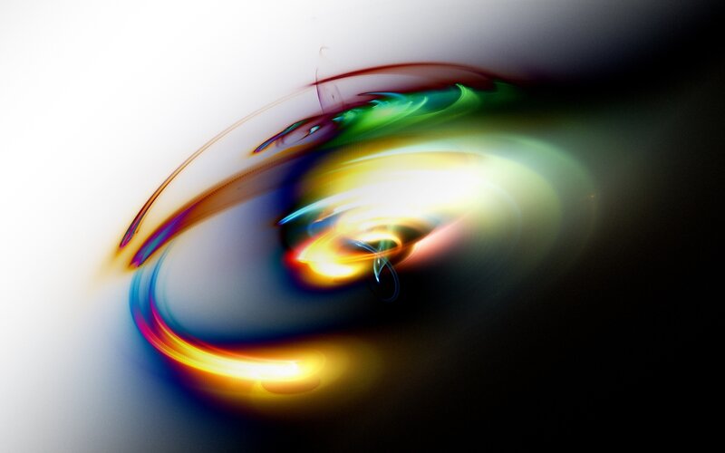 Colorful Light Swirl — Yellow