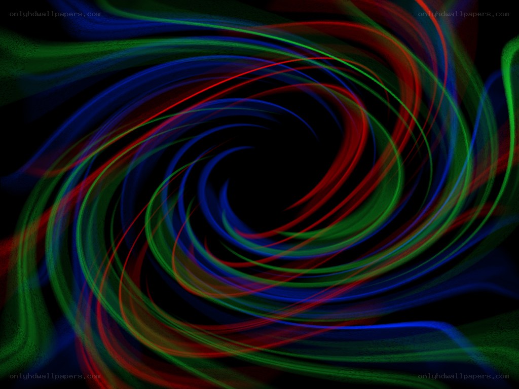 colorful light swirls