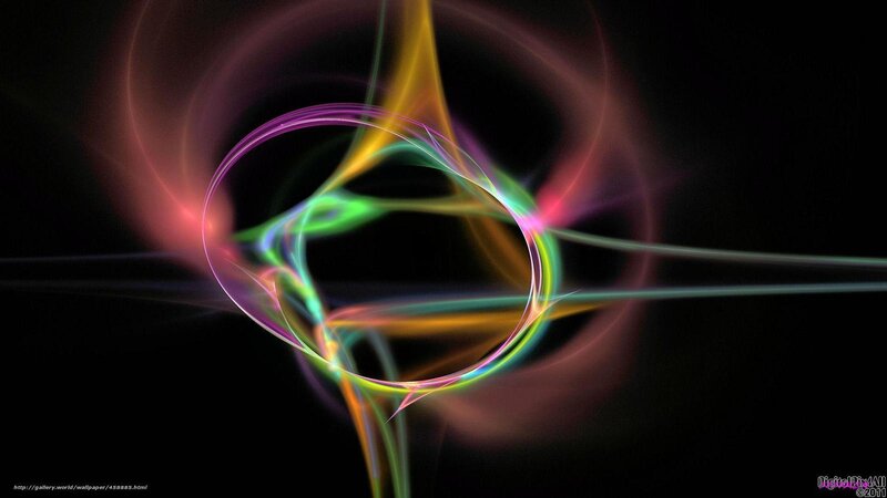 Colorful Light Swirls — Purple, Dynamic, Abstract, Circle