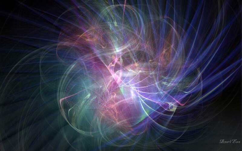 Colorful Light Swirls — Purple, Dynamic, Abstract, Energy