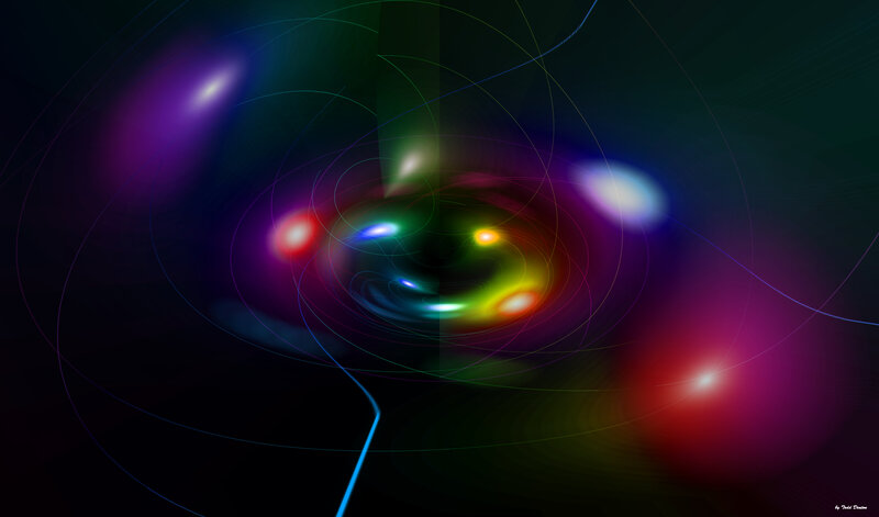 Colorful Light Swirls — Purple, Dynamic
