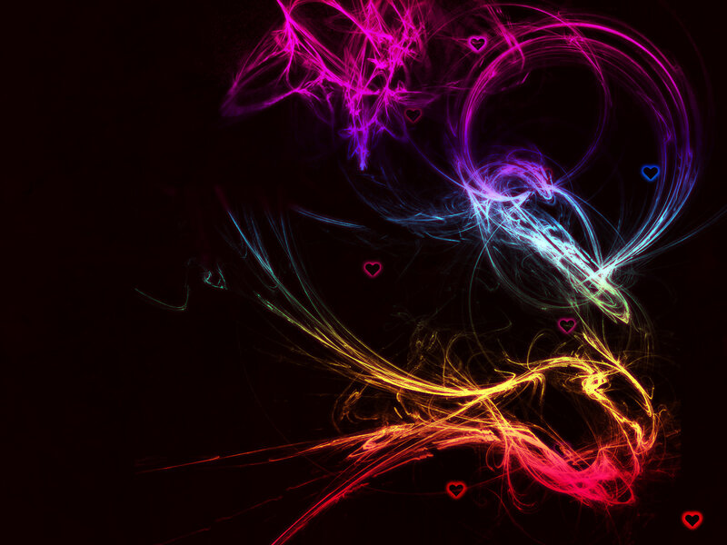 Colorful Light Swirls — Purple, Energetic, Night