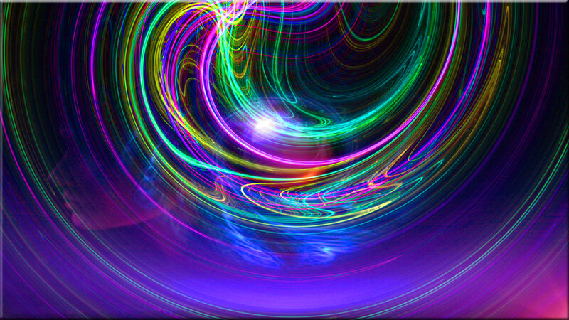 Colorful Light Swirls — Purple, Energetic