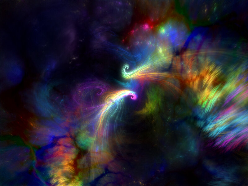 Colorful Light Swirls — Purple, Ethereal