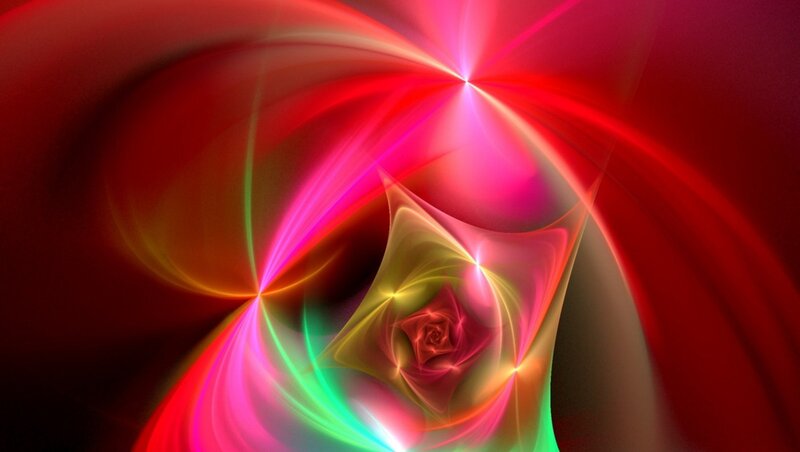 Colorful Light Swirls — Red, Dynamic