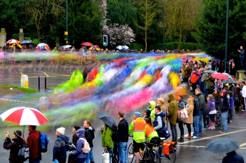 Colorful Light Trail Runners