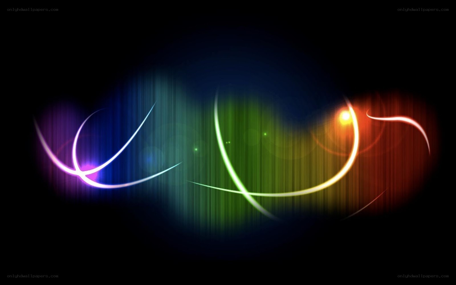 colorful light trails abstract