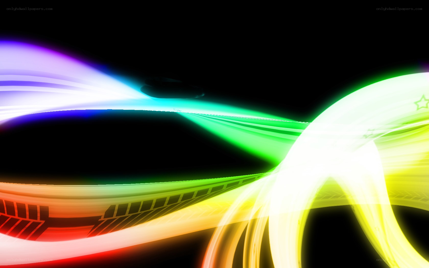 colorful light trails abstract