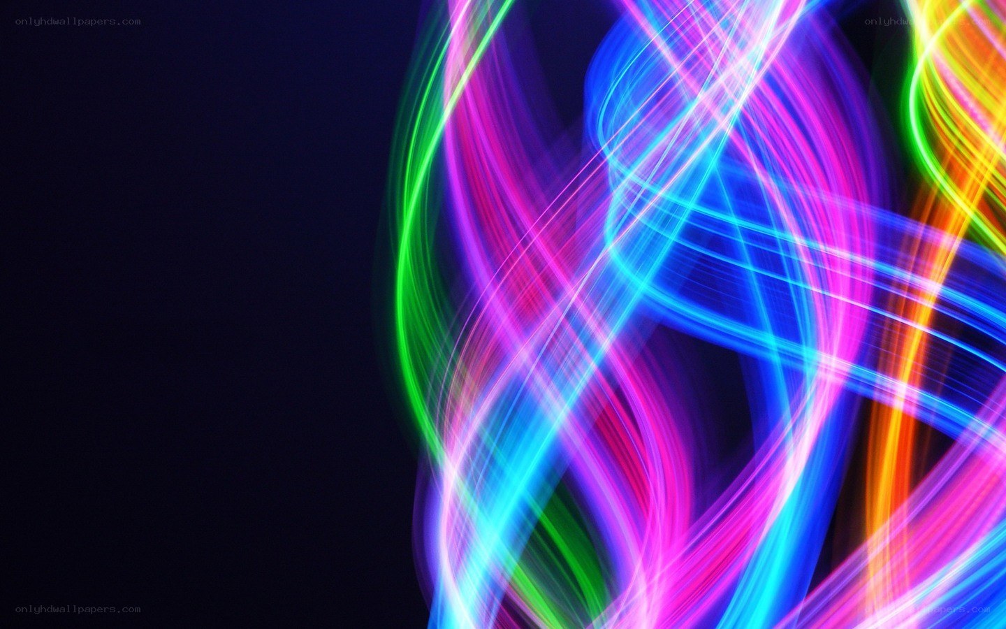 colorful light trails abstract