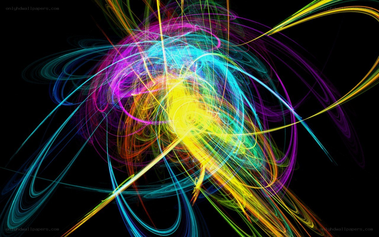 colorful light trails abstract art