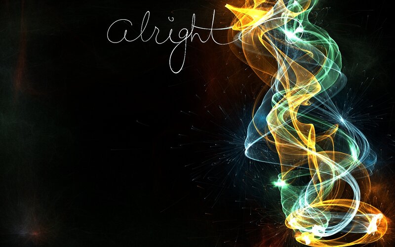 Colorful Light Trails — Black, Dynamic, Digital Art, Light Trails