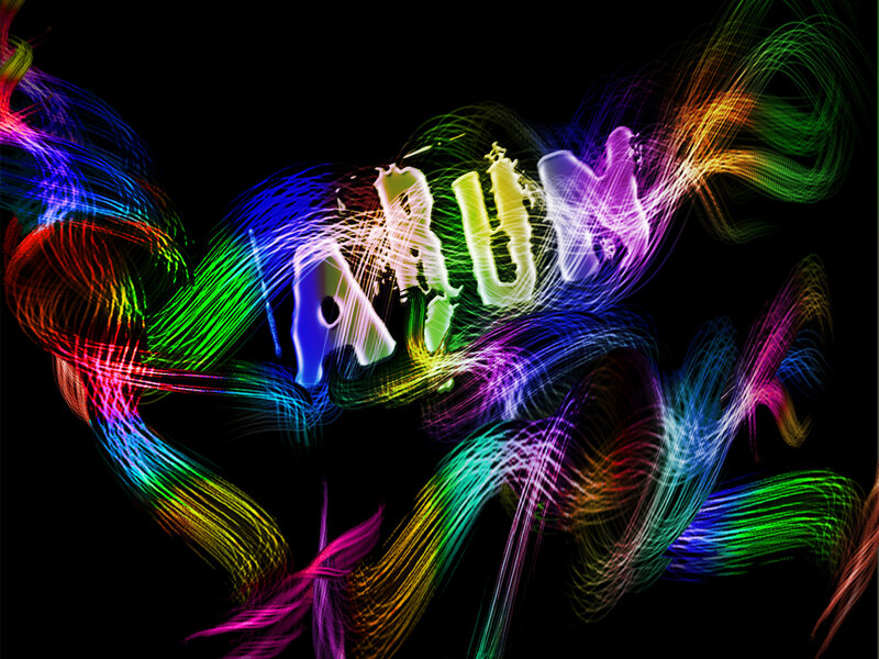 Colorful Light Trails — Black, Vibrant