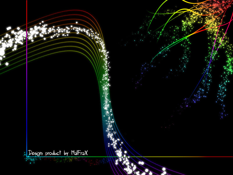 colorful light trails design