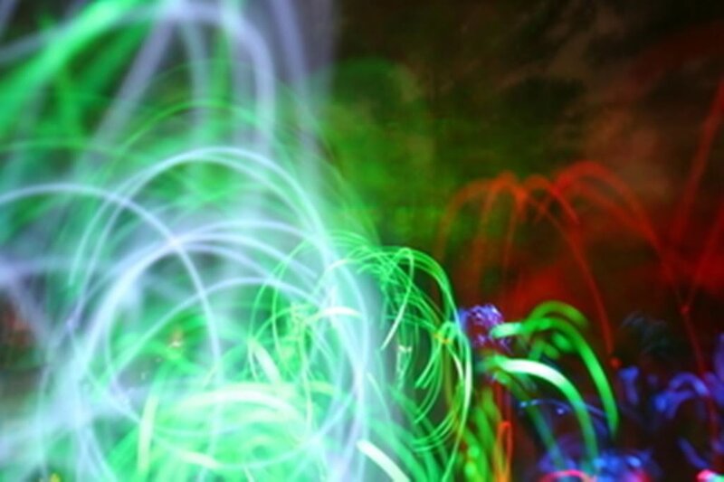 Colorful Light Trails — Green, Dynamic, Abstract, Red, Blue