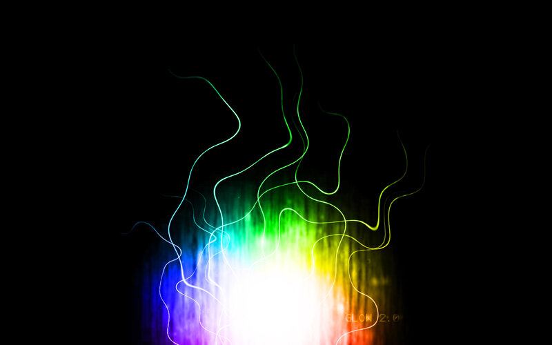 Colorful Light Trails — Green, Energetic