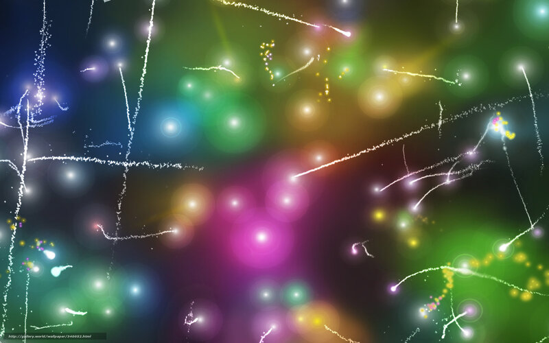 Colorful Light Trails — Green, Vibrant, Night