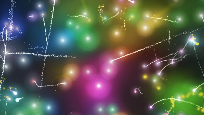 Colorful Light Trails — Green, Vibrant
