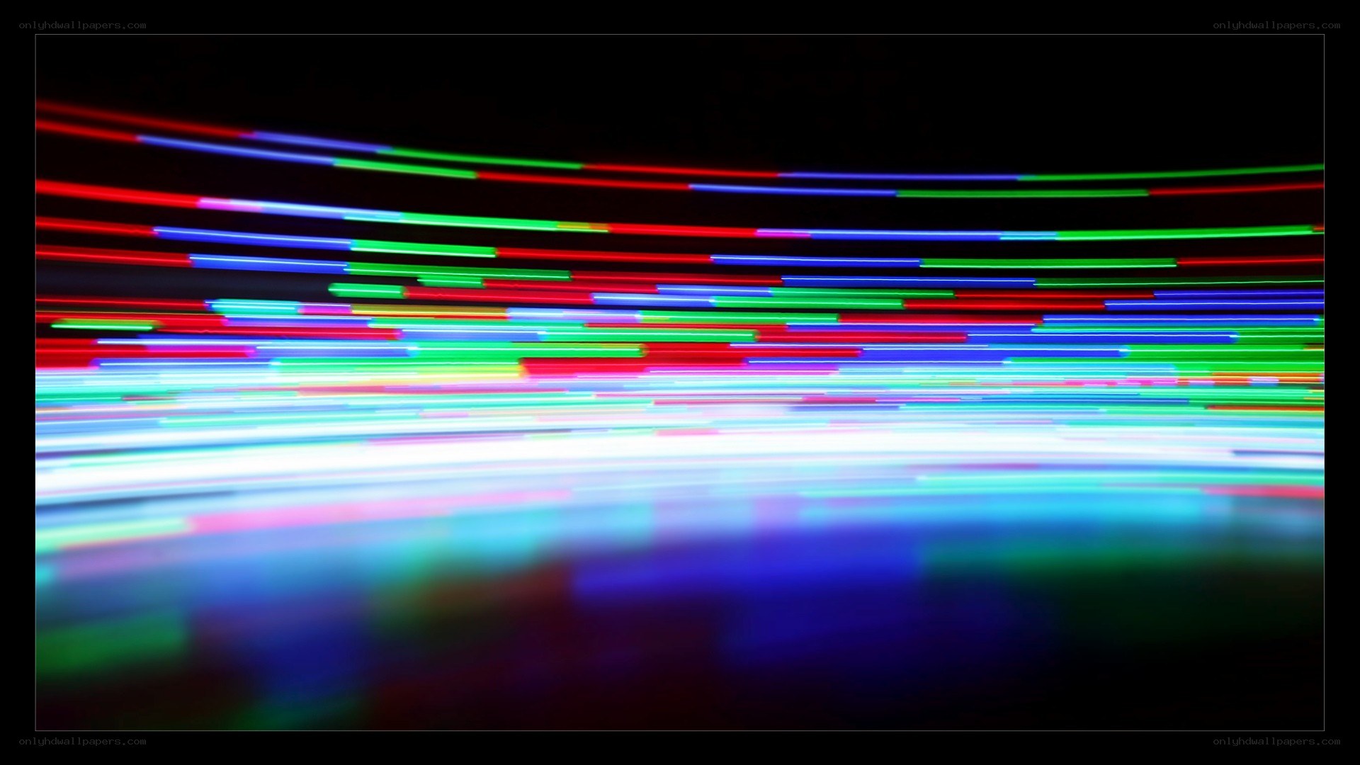 colorful light trails motion