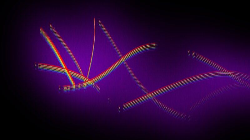 Colorful Light Trails — Purple, Dynamic, Abstract, Light Trails, Purple Background