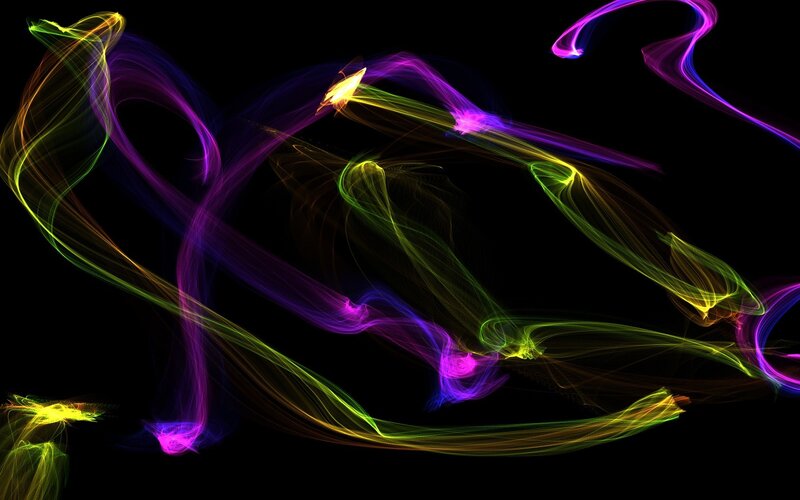 Colorful Light Trails — Purple