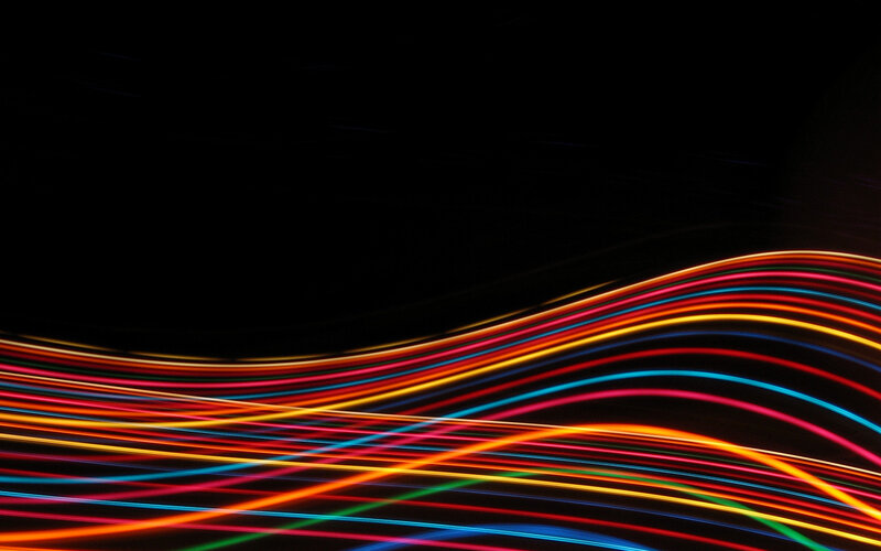 Colorful Light Trails — Red, Dynamic, Abstract, Lines