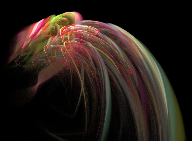 Colorful Light Trails — Red, Dynamic