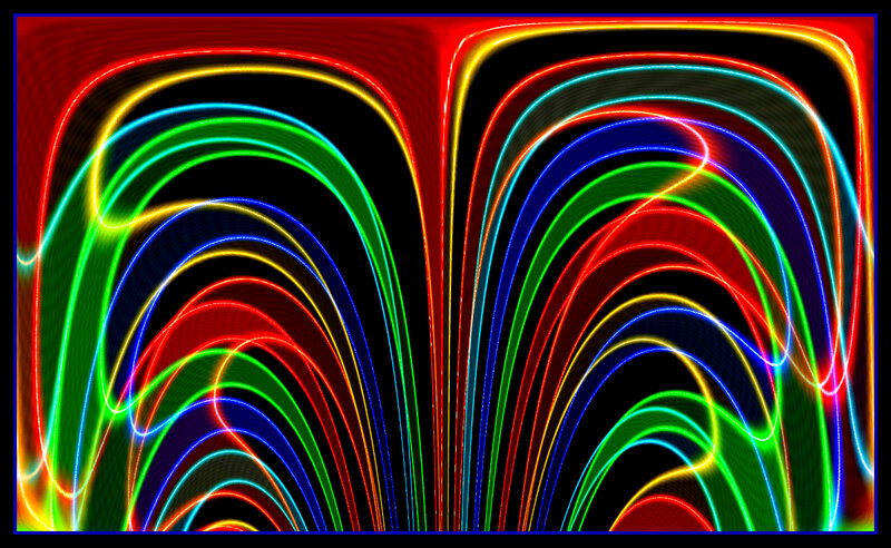 Colorful Light Trails — Red, Vibrant