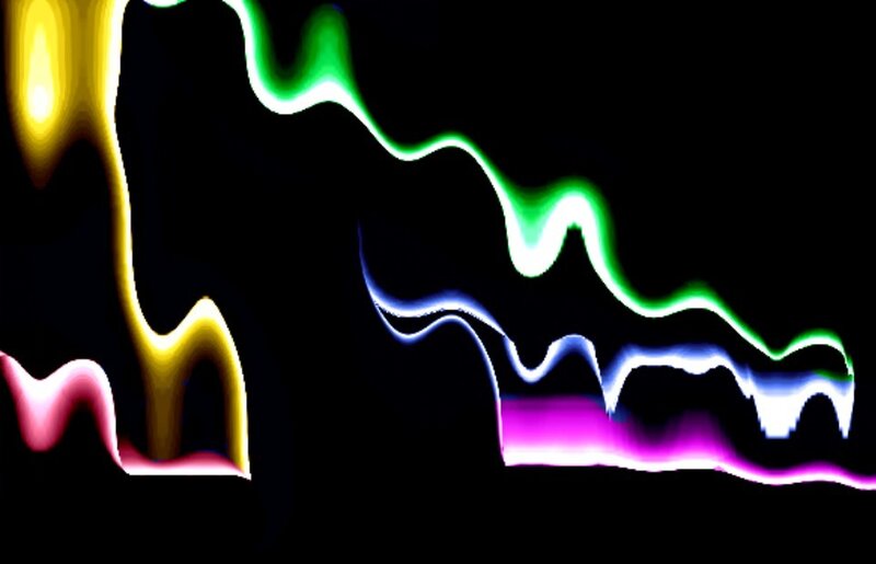 Colorful Light Trails — Yellow