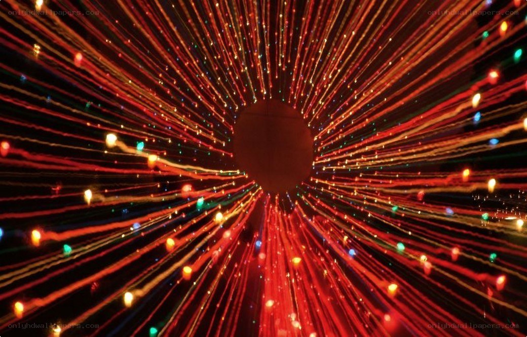 Colorful light tunnel