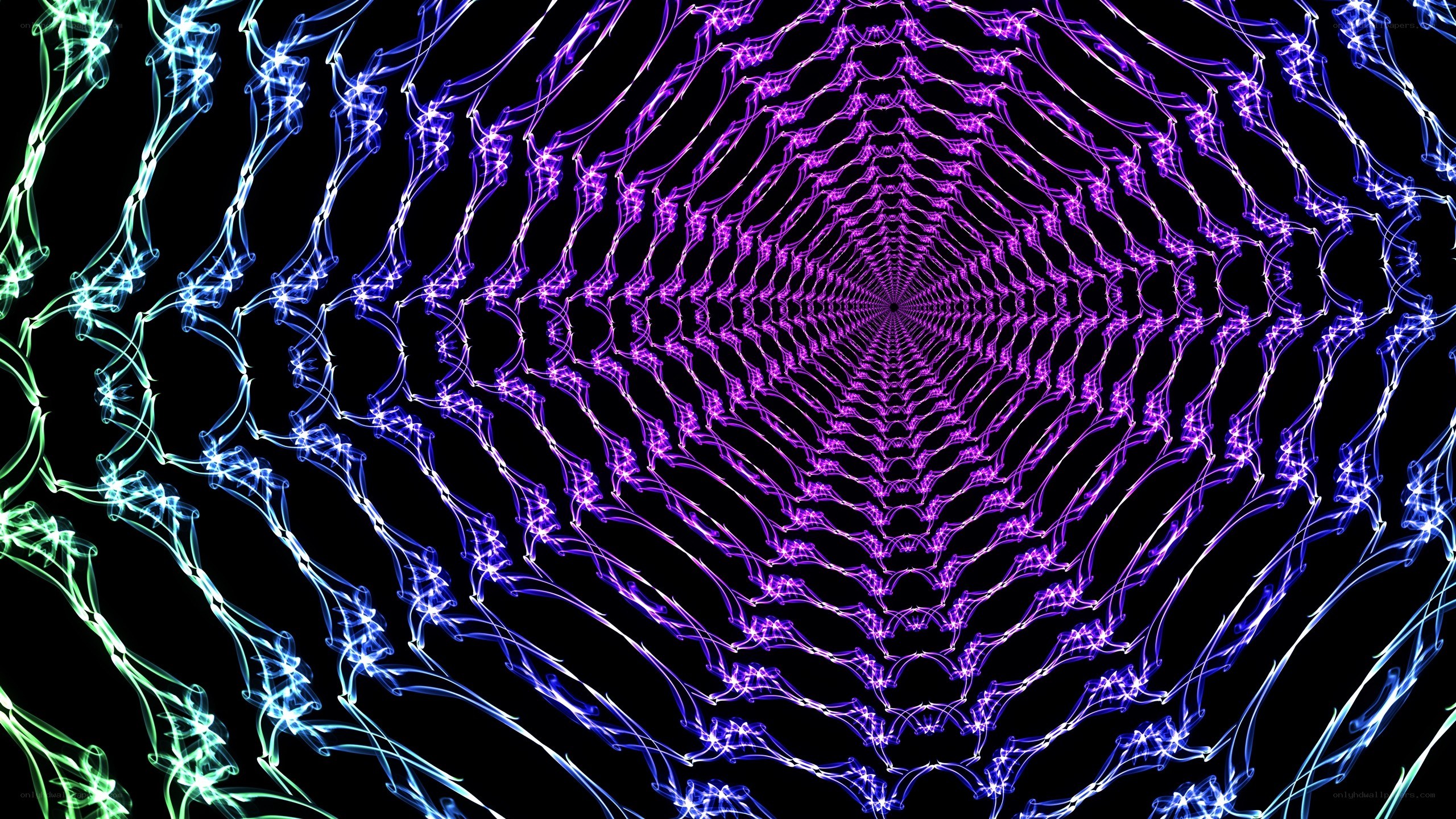 colorful light tunnel animation