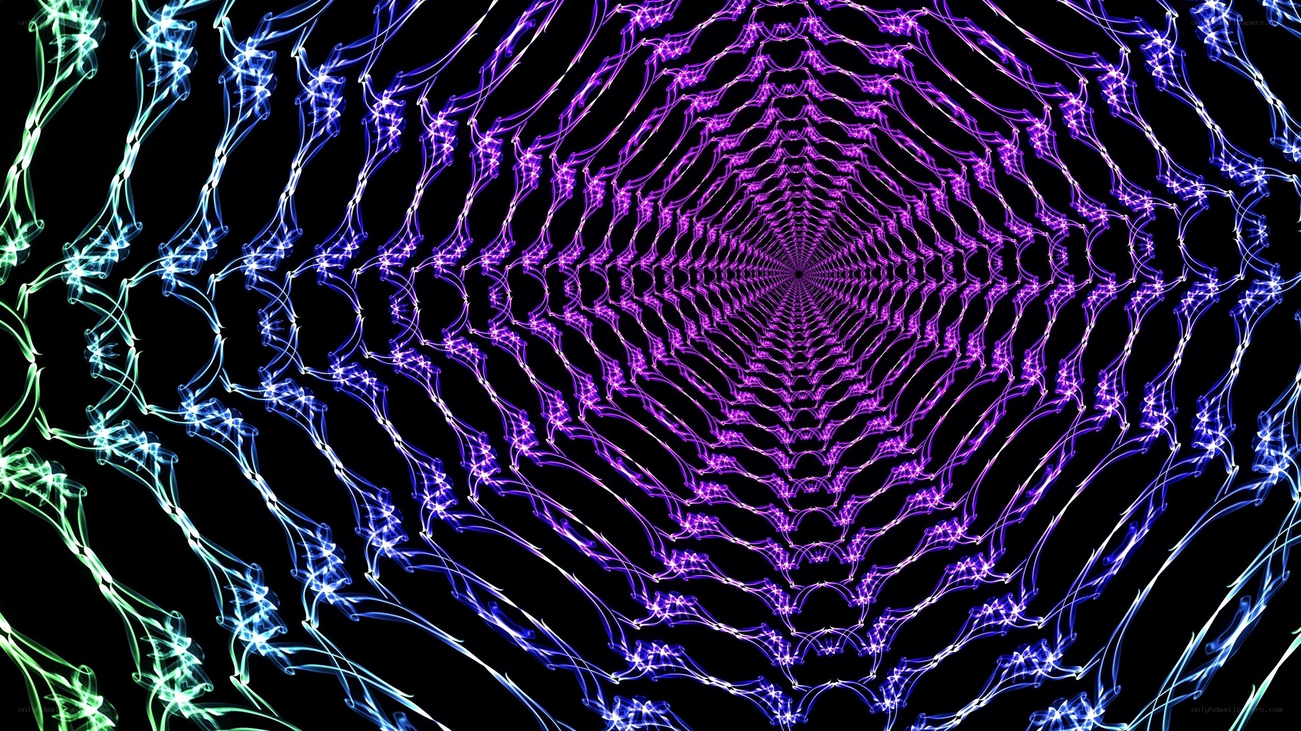 colorful light tunnel pattern